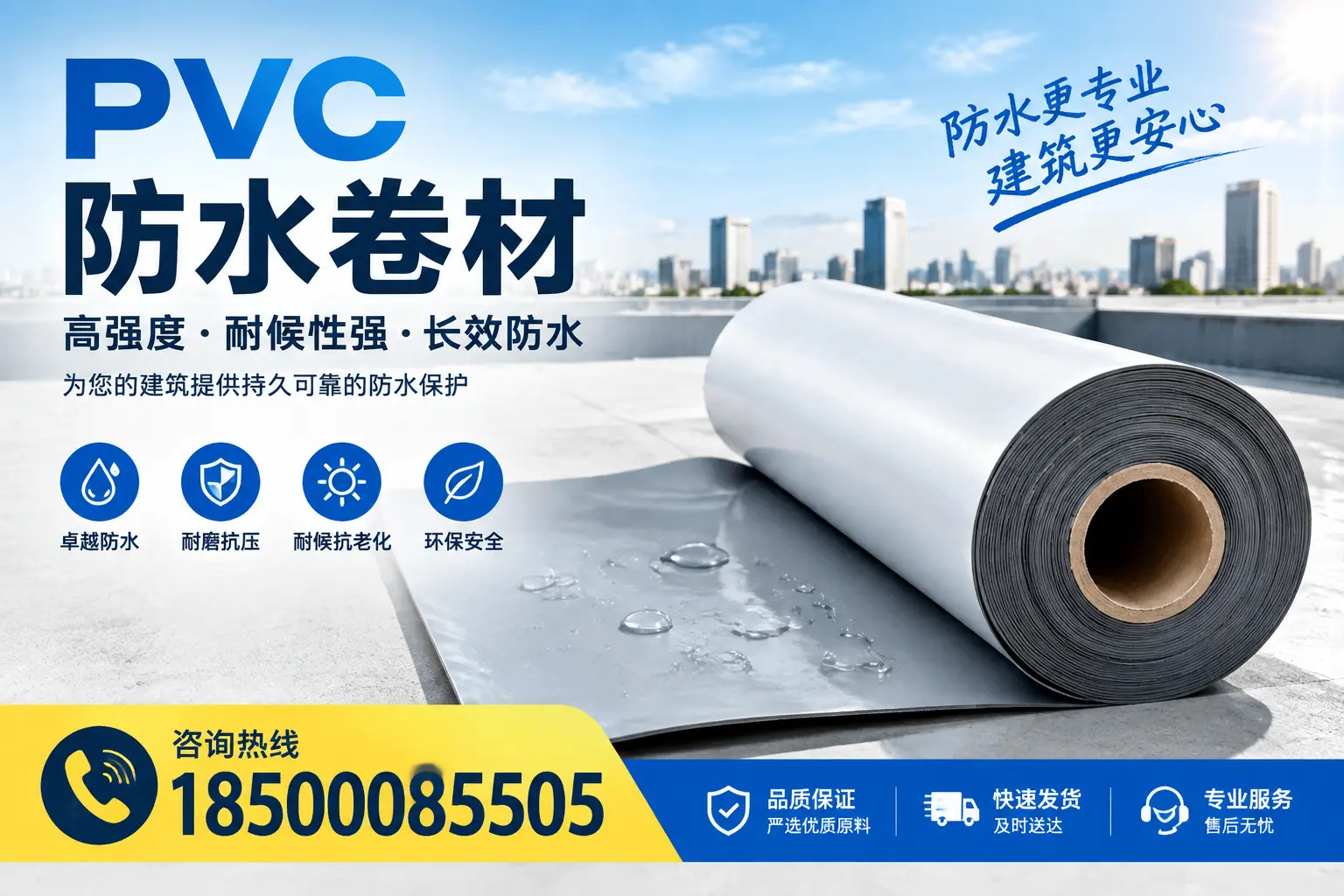 PVC防水卷材的安装方法与注意事项,玉树用户必看